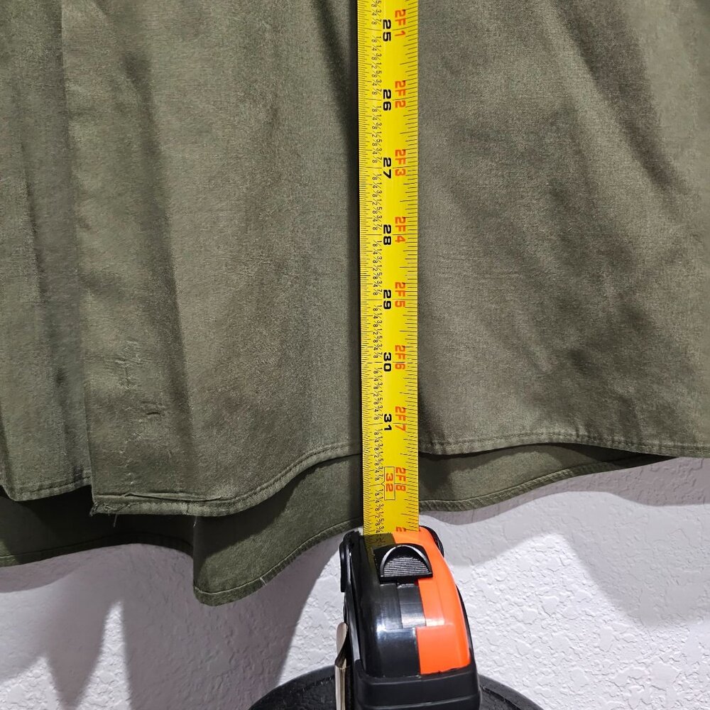 Men's Van Heusen Olive Green LongSleeve Size‎ 17, 34/35 XL - Picture 5 of 8